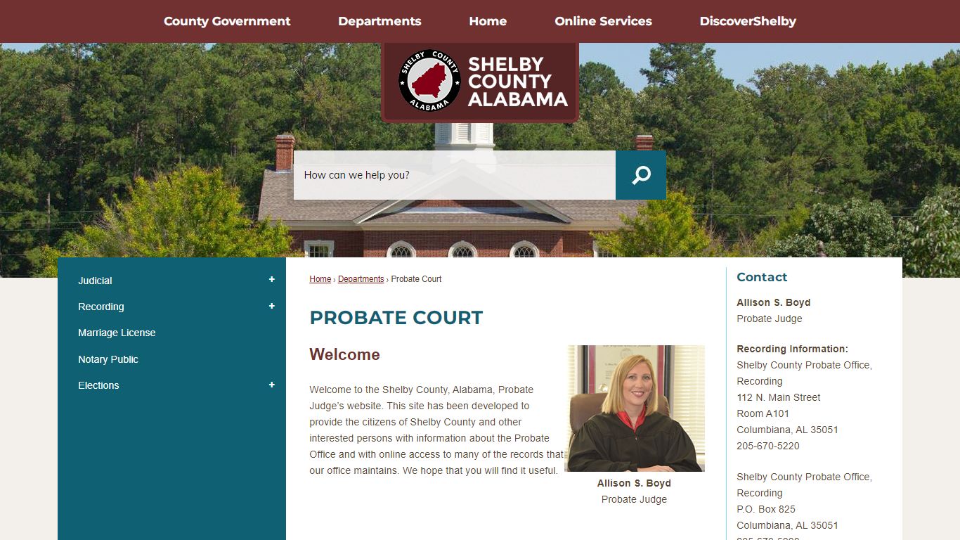 Probate Court | Shelby County, AL - Official Website